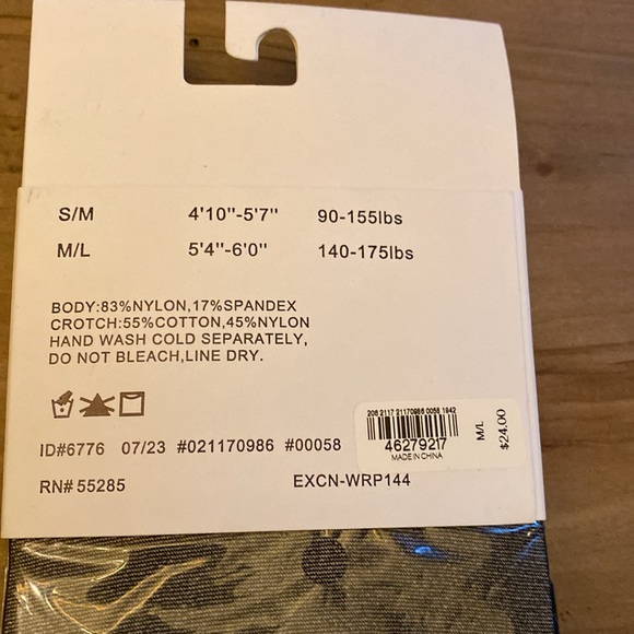 Express Body Shaping Full Length Sheer Tights NWT - Picture 3 of 5